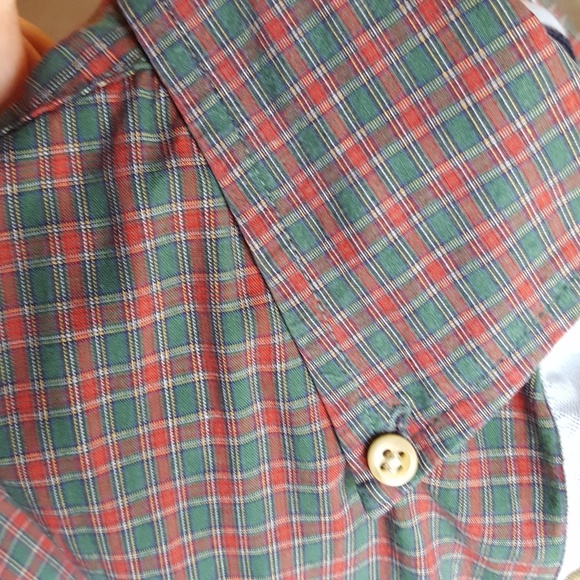 Tommy Hilfiger men's long sleeved shirt green/red - Picture 7 of 7